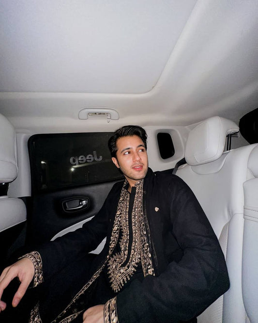 BLACK KURTA WITH PANT WITH DUPATTA