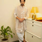 BEIGE KURTA SET WITH PANT AND DUPATTA