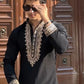 Royal Black Embroidered Kurta