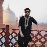 The Midnight Royal Embroidered Kurta