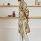 PINK WOVEN MUGHAL GARDEN AND BIRD PRINTED KURTA WITH PAJAMA SET FOR MEN