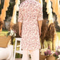 PINK CREPE PRINTED BOTANICAL KURTA PAJAMA SET FOR MEN'S
