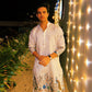 TREE N PEACOCK DAMAN  PRINTED WORK KURTA PAJAMA SET FOR MEN'S