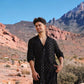 BLACK  EMBROIDERED AND SEQUENCE KURTA WITH PAJAMA