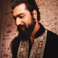 VICKY KAUSHAL IN BLACK EMBROIDERD  KURTA PAJAMA SET FOR MEN'S