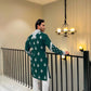 SPECIAL GREEN NECK EMBROIDERED WORK MEN’S KURTA WITH PAJAMA