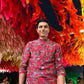 RED FLORAL PRINTED KURTA PAJAMA SET
