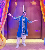 ROYAL BLUE  KURTA WITH PANT WITH DUPATTA