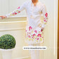 WHITE COW WITH LOTUS PRINTED KURTA SET