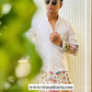 WHITE COW N BUTTI EMBRODERD WORK KURTA SET